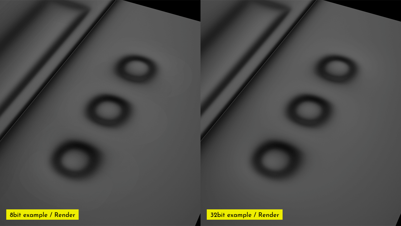 Banding in normal maps baked in Blender, and how to fix it.